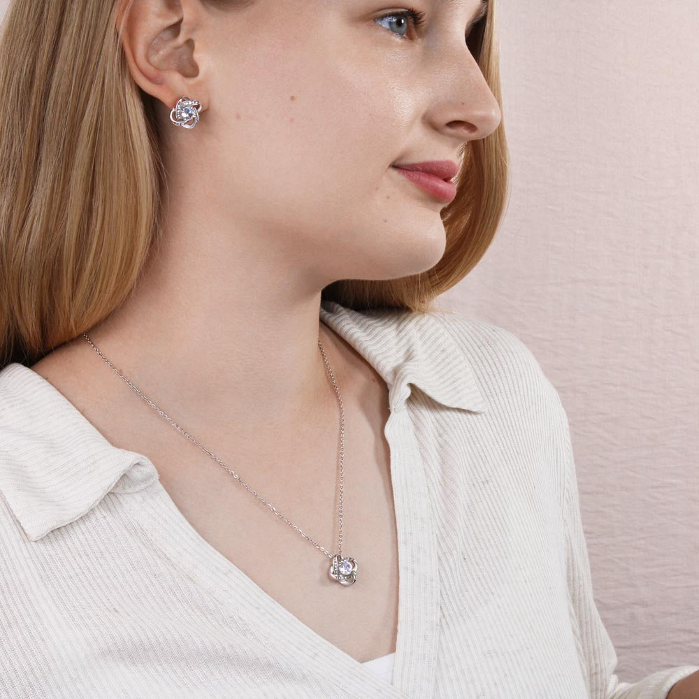 To My Soulmate – Love Knot Necklace You are My Forever
