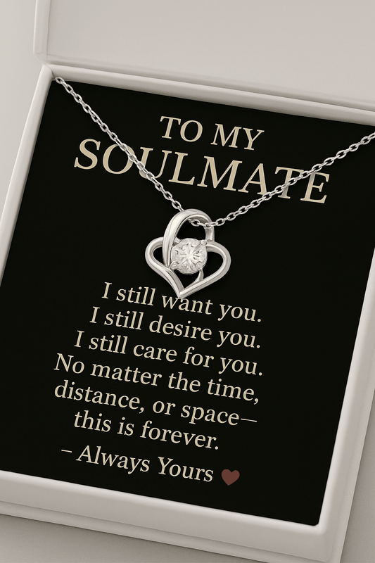 To My Soulmate – Love Knot Necklace You are My Forever