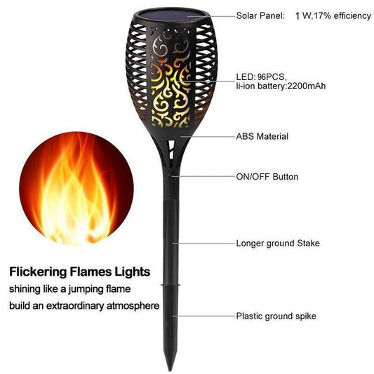 LED Solar Path Torch Light