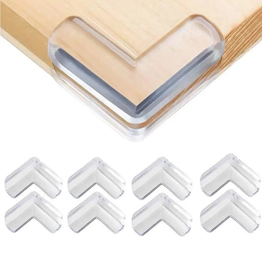 10PCS Transparent Anti Collision Angle PVC Pad Child Safety Corner Guard