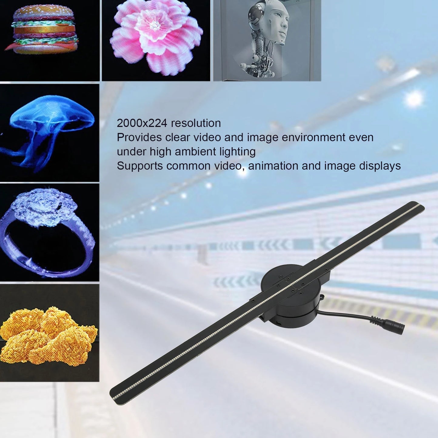 🔥 Instantly Wow Customers with a Floating 3D Hologram!