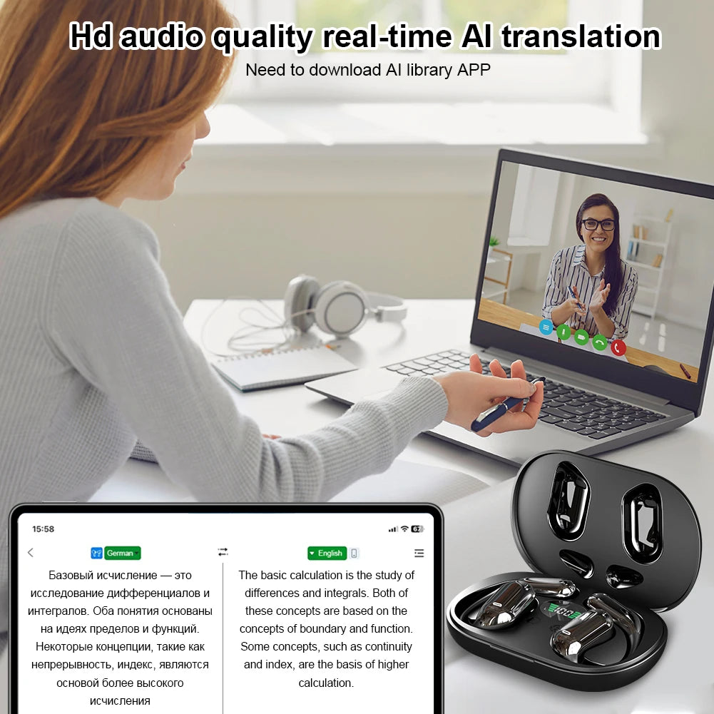 Instant AI Translation Earbuds Pro