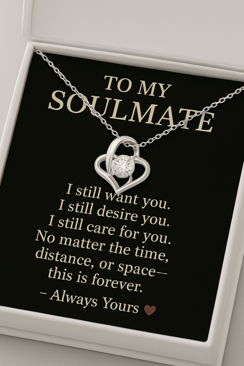 To My Soulmate – Love Knot Necklace You are My Forever